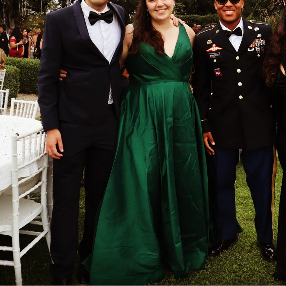 Mac Duggal Emerald Ball Gown